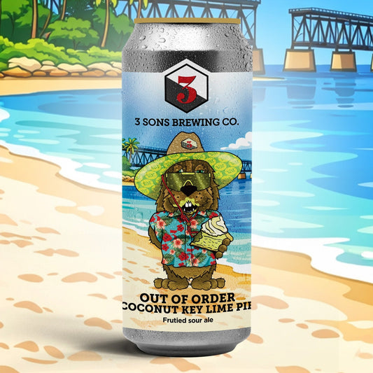3 Sons Out Of Order: Coconut Key Lime Pie Can 473ml スリー サンズ アウトオブオーダー ココナッツキーライムパイ