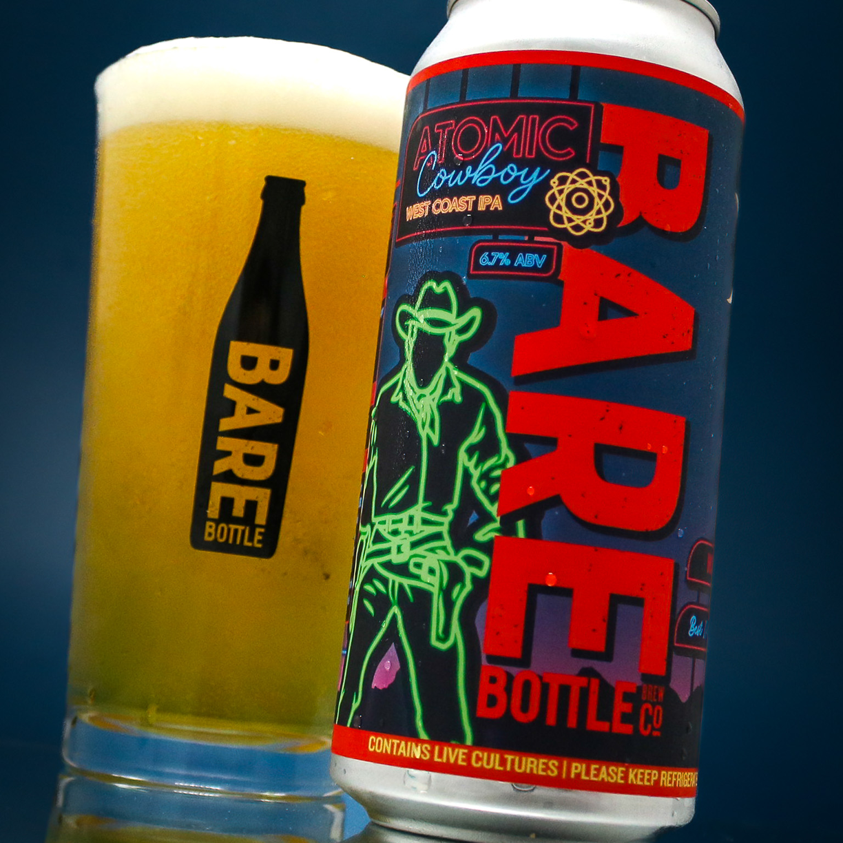 Bare Bottle Atomic Cowboy Can 473ml ベア ボトル アトミック カウボーイ