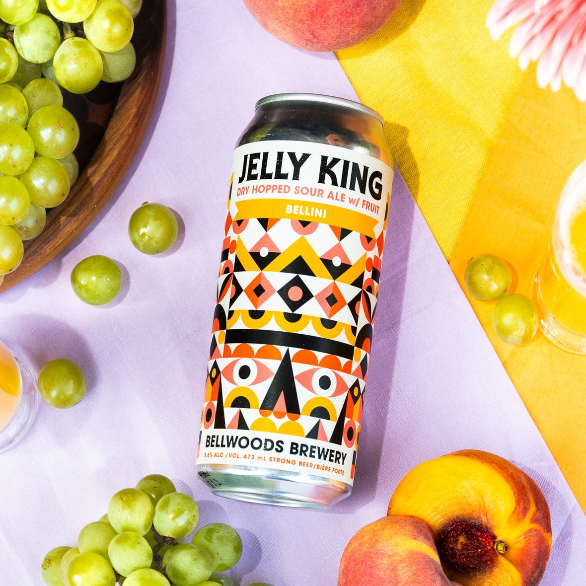 Bellwoods Jelly King Bellini Can 473ml ベルウッズ ジェリーキング ベリーニ