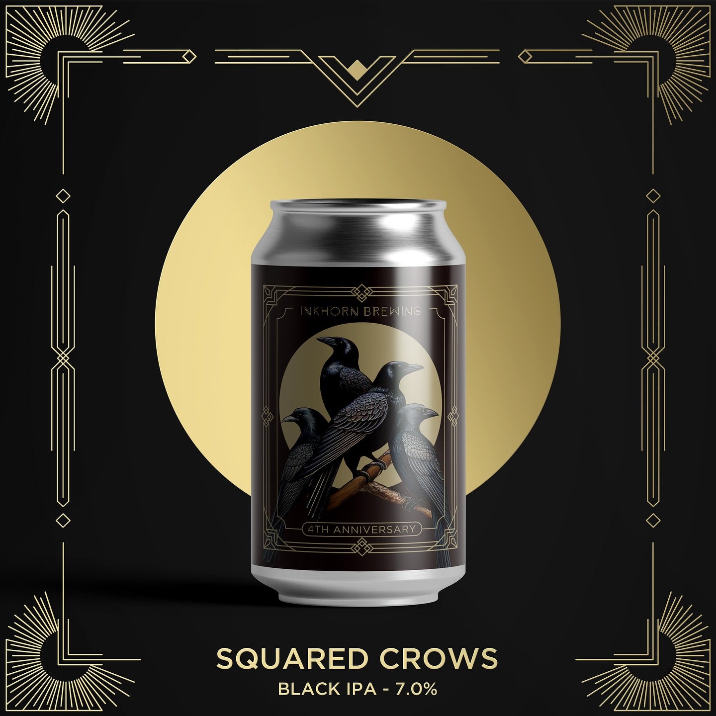Inkhorn Squared Crows Can 350ml インクホーン スクエアド クロウズ