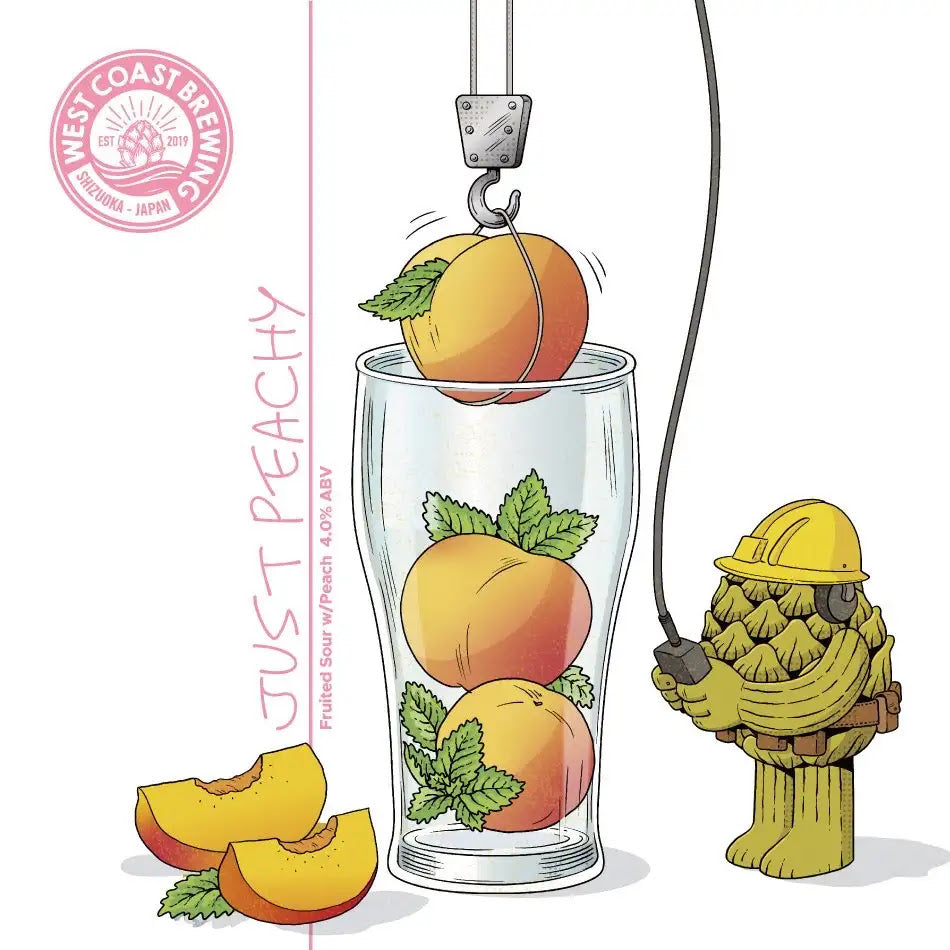 West Coast Just Peachy Can 500ml ウェスト コースト ジャスト ピーチー