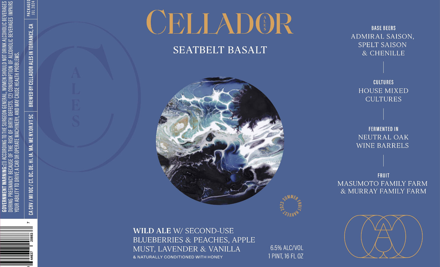 Cellador Seatbelt Basalt Can 473ml セラドア シートベルトバサルト