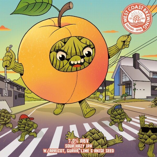 West Coast Apricot Fruit Monster Can 500ml ウェスト コースト アプリコット フルーツ モンスター