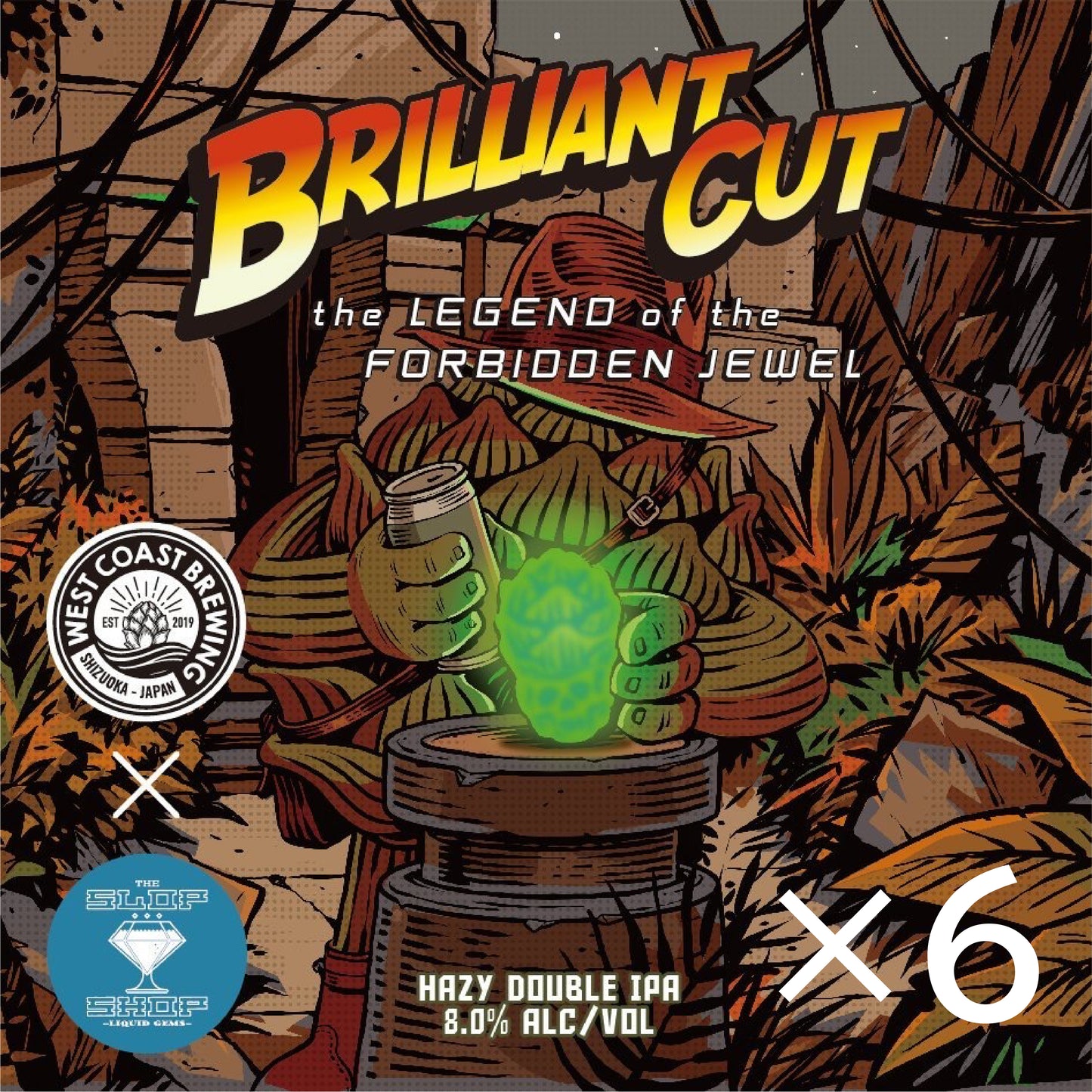 ★The Slop Shop3周年記念★【6本セット】 West Coast Brilliant Cut Can 500ml