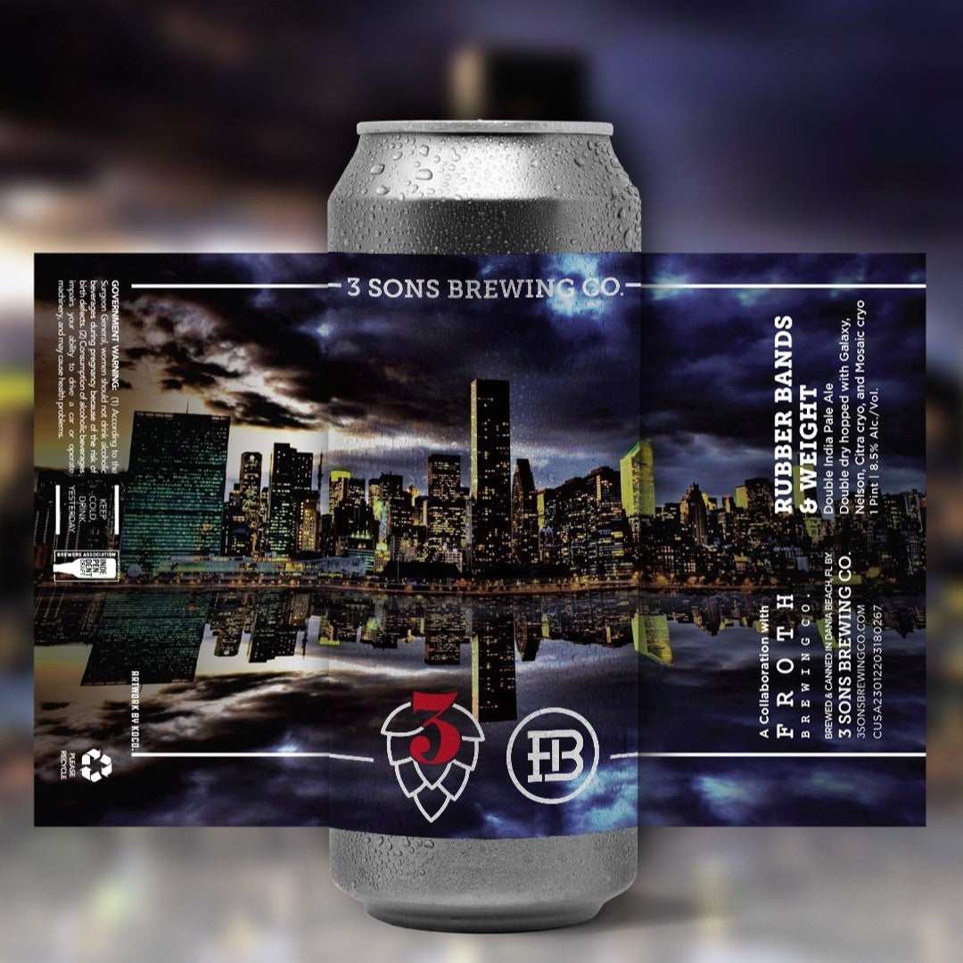 3 Sons Rubber Bands And Weight Can 473ml スリー サンズ ラバーバンズ アンド ウエイト