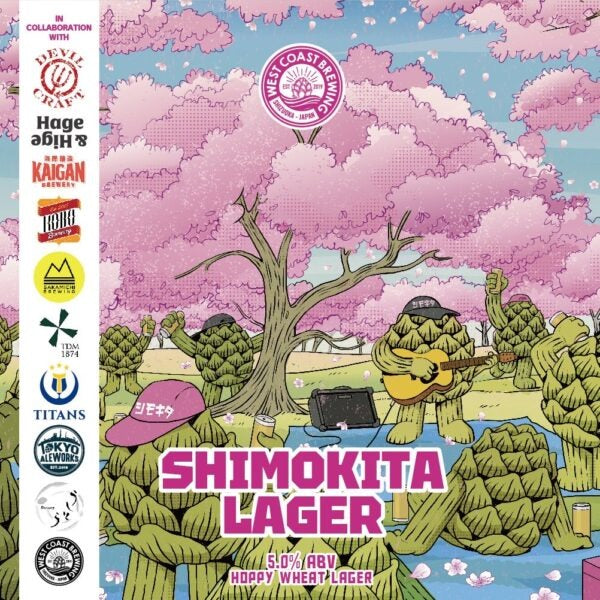 West Coast Shimokita Lager Can 500ml　ウェスト コースト シモキタ ラガー