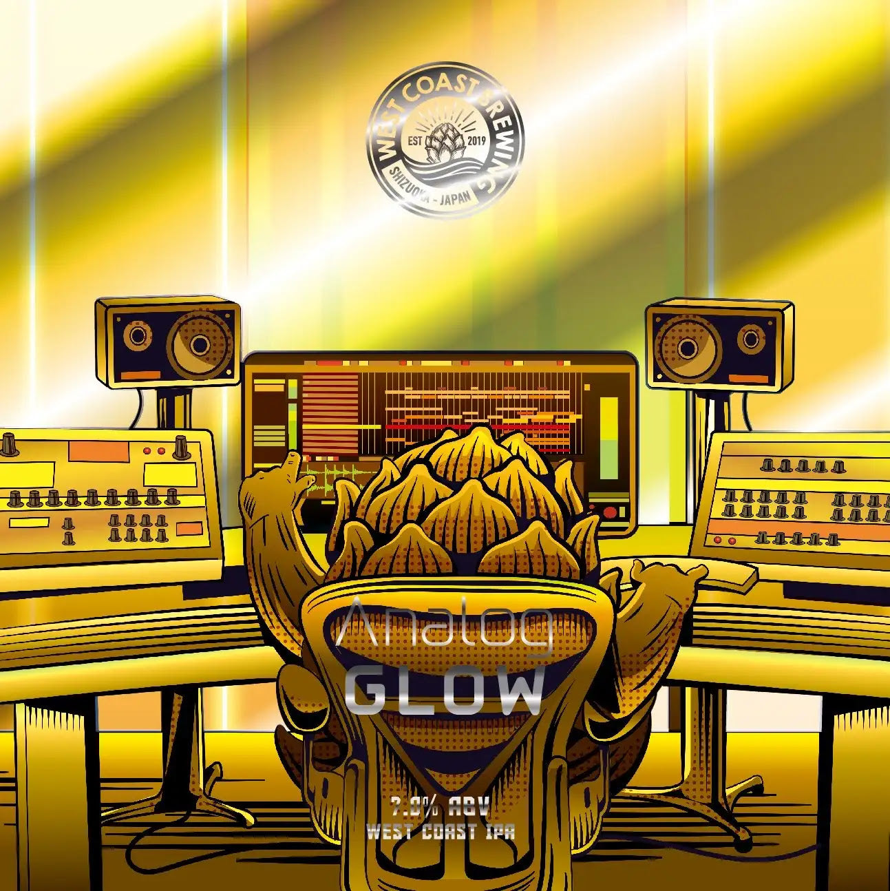 West Coast Analog Glow Can 500ml　ウェスト コースト アナログ グロウ