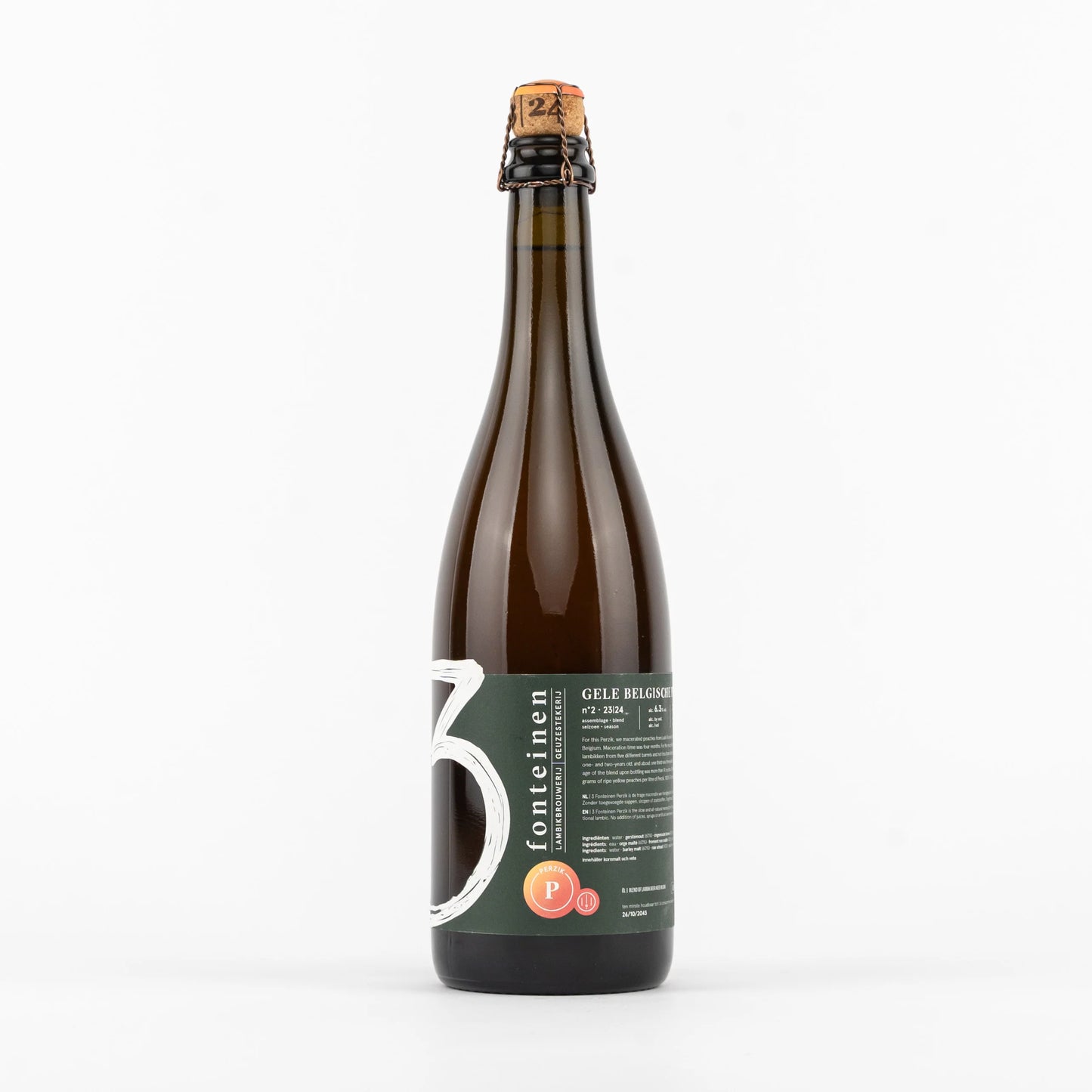 3 Fonteinen Belgische Gele Perzik Bottle 750ml　ドゥリ フォンタイネン ベルジャン イエロー ピーチ