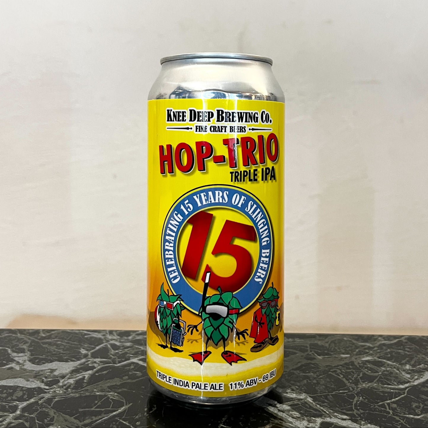 Knee Deep 15th Anniversary Hop-Trio Can 473ml　ニー ディープ フィフティーンス アニバーサリー ホップ トリオ