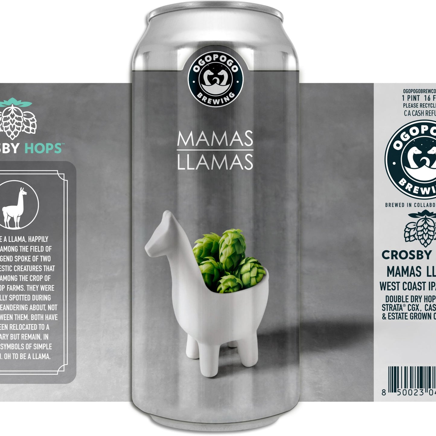 Ogopogo Mamas Llamas Can 473ml　オゴポゴ ママスラマス
