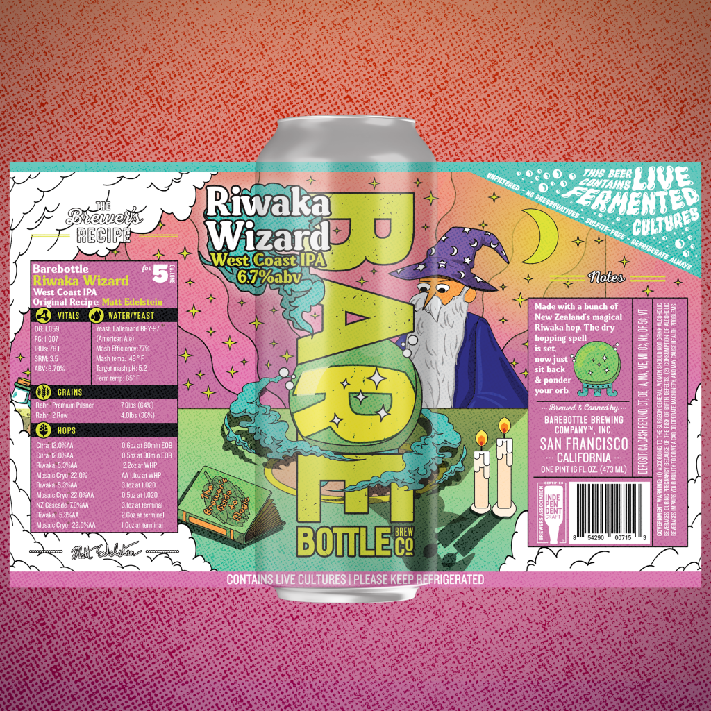 Bare Bottle Riwaka Wizard Can 473ml　ベア ボトル リワカ ウィザード