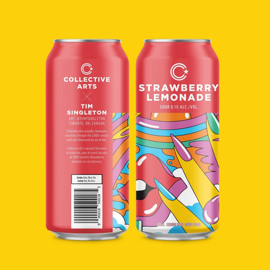 Collective Arts Strawberry Lemonade Sour Can 473ml　コレクティブ アーツ ストロベリー レモネード サワー