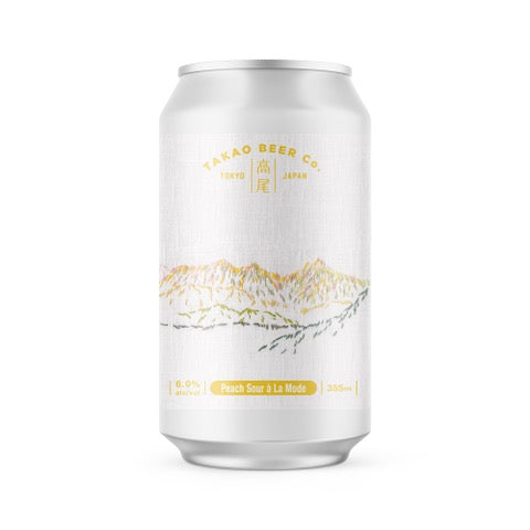 高尾ビール Peach Sour a la Mode Can 350ml　タカオビール ピーチ サワー ア ラモード
