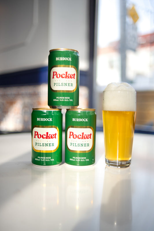Burdock Pocket Pilsner Can 222ml　バーダック ポケット ピルスナー
