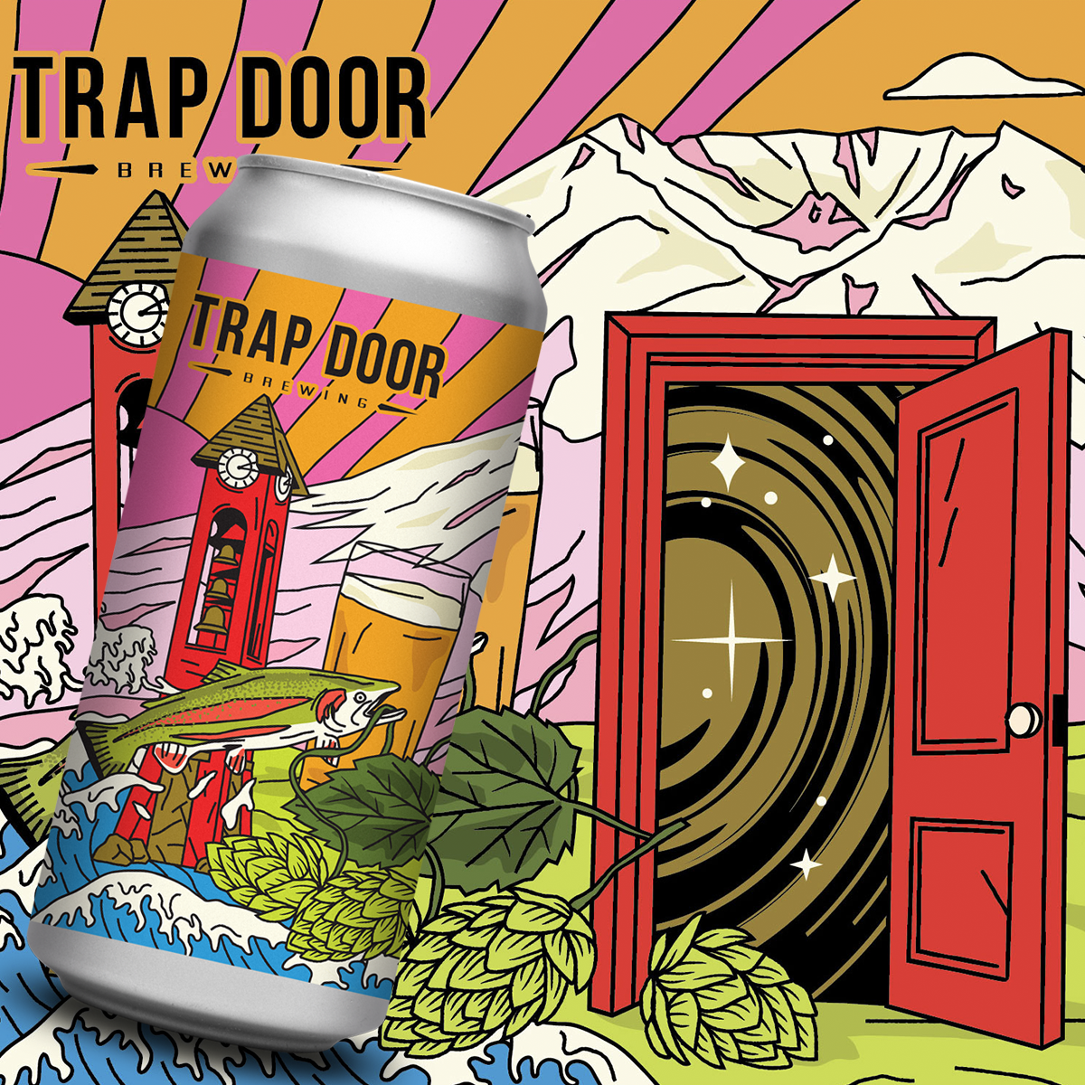 Trap Door Itsudemo Door Can 473ml　トラップ ドア イツデモドア