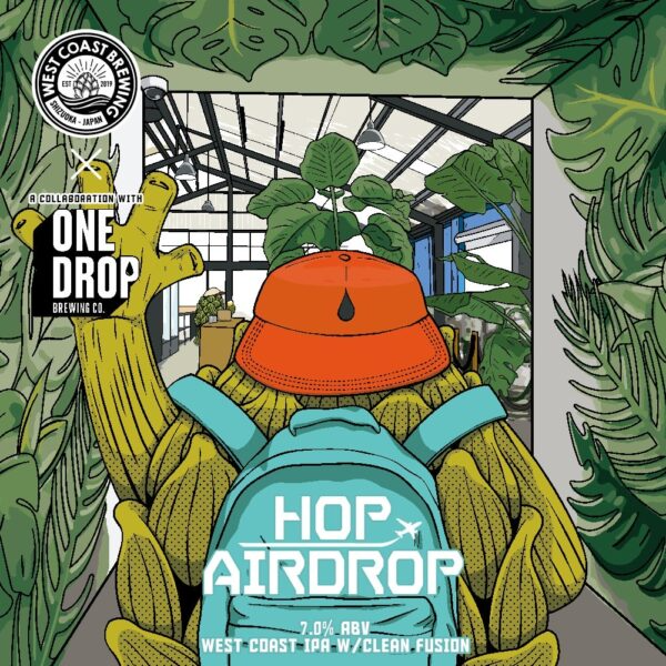 West Coast Hop Airdrop Can 500ml　ウェスト コースト ホップ エアドロップ