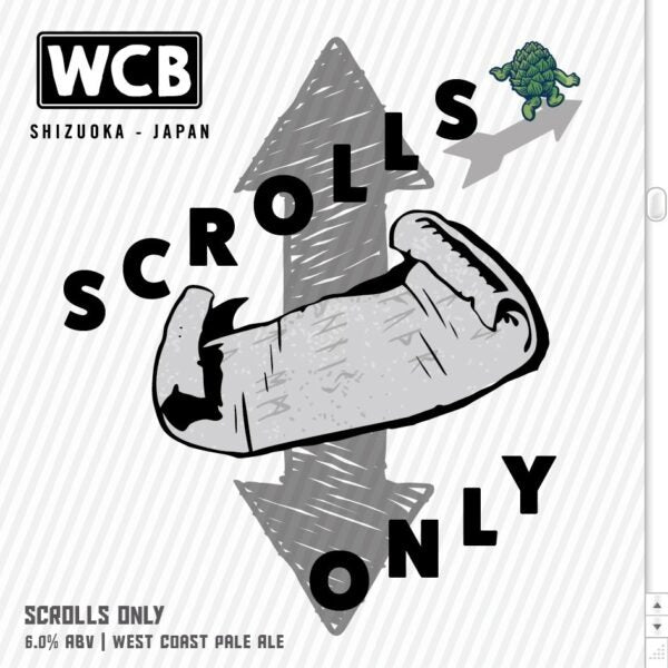West Coast Scrolls Only Can 500ml　ウェスト コースト スクロールズ オンリー