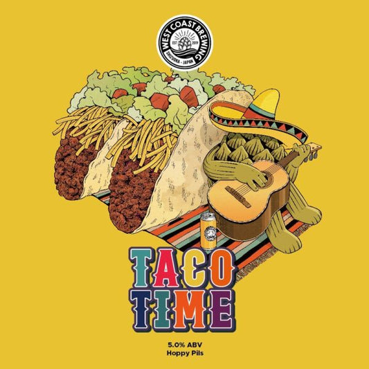 West Coast Taco Time Can 500ml　ウェスト コースト タコ タイム