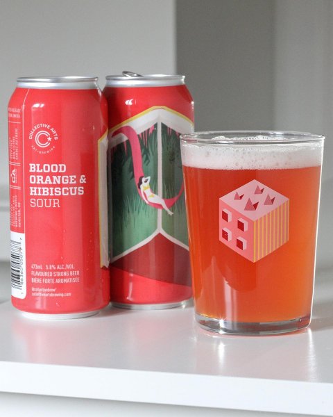 Collective Arts Blood Orange & Hibiscus Sour Can 473ml　コレクティブ アーツ ブラッド オレンジ アンド ハイビスカス サワー