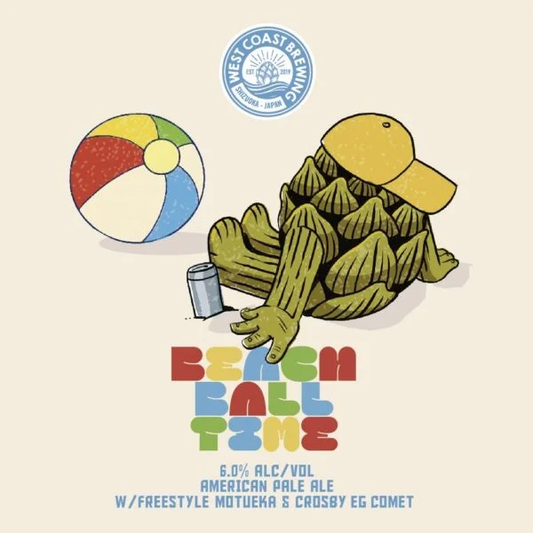 West Coast Beach Ball Time Can 500ml　ウェストコースト ビーチボールタイム