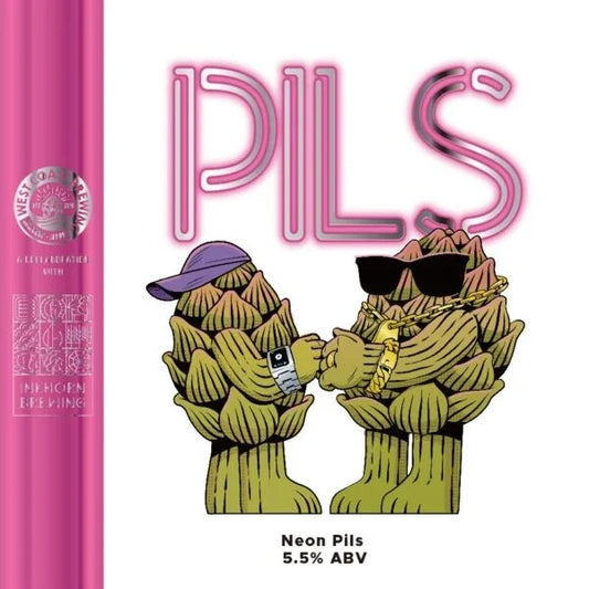 West Coast Neon Pils Can 500ml　ウェスト コースト ネオン ピルス
