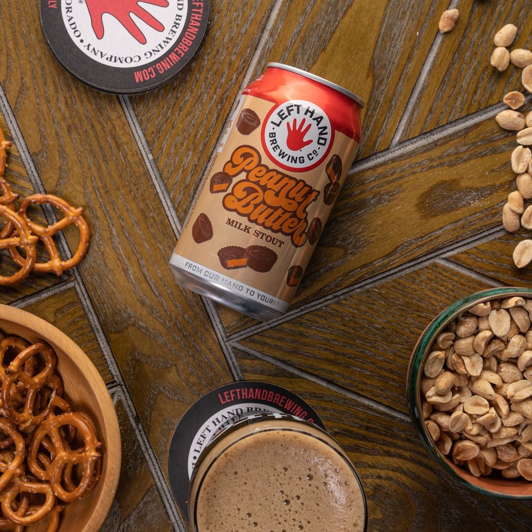 Left Hand Peanut Butter Milk Stout Can 355ml　レフト ハンド ピーナッツ ミルクバター スタウト