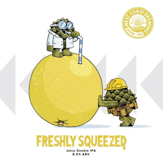 West Coast Freshly Squeezed Can 500ml　ウェスト コースト フレッシュリー スクイーズド